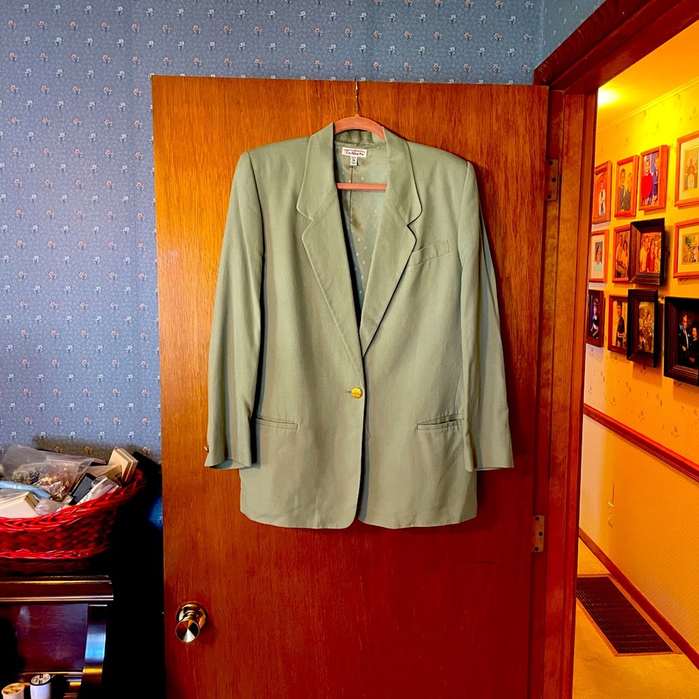 Size 14 Talbots Light Green Suit Jacket